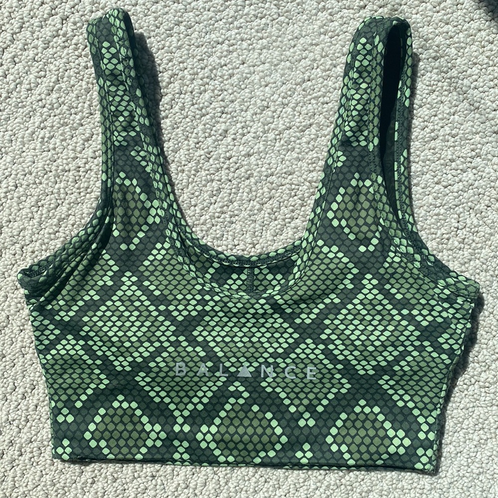 *RARE* Balance Athletica // Vitality Kingdom Bra Snakeskin